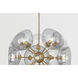 Salix 16 Light 34.25 inch Patina Brass Chandelier Ceiling Light